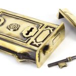 Aged Brass Davenport Rim Lock