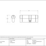 Anvil 5pin Euro Double Cylinder