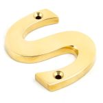 From the Anvil Polished Brass Letter