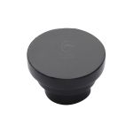 M.Marcus - Matt Black Iron Round Stepped Cabinet Knob