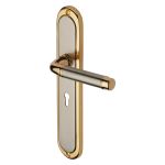 Heritage Brass - Saturn Long Door Handle on Plate