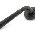 Anvil Hammered Newbury Lever on Rose Set (Plain)