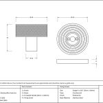 Anvil Brompton Mortice/Rim Knob Set (Beehive)