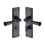 M.Marcus - Black Iron Ashfield Door Handle on Plate