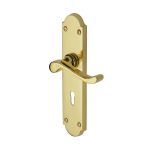 Heritage Brass - Savoy Long Door Handle on Plate