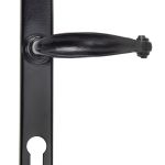 Black Cottage Slimline Lever Espag. Lock Set
