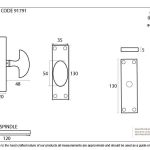 Anvil knob for Cremone Bolt