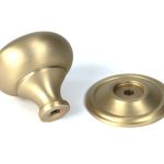 Satin Brass Mushroom Cabinet Knob