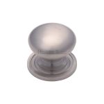 Heritage Brass - Victorian Round Cabinet Knob with Base