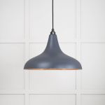 Smooth Copper Frankley Pendant in Slate