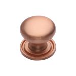 Heritage Brass - Victorian Round Cabinet Knob with Base