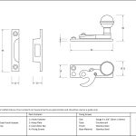 From The Anvil Prestbury Sash Hook Fastener