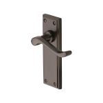 Heritage Brass - Edwardian Door Handle on Plate