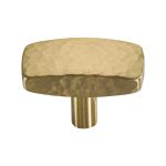 Heritage Brass - Rectangular Hammered Cabinet Knob