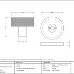 Anvil Brompton Mortice/Rim Knob Set (Plain)