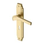 Heritage Brass - Tiffany Door Handle on Plate