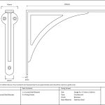 Beeswax 10'' x 7'' Curved Shelf Bracket
