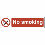 No smoking' Sign - PVC - 200 x 50mm