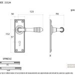 From The Anvil Reeded Lever on Backplate Set