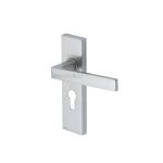 Heritage Brass - Delta Door Handle on Plate
