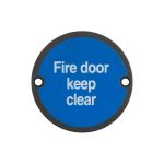 Stainless Steel Fire Door Keep Clear