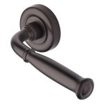 Heritage Brass - Lincoln Door Handle on Round Rose