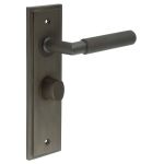 Burlington Piccadilly Knurled Door Handles On Back Plate with Turn & Release