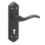 Antique Wentworth Suite Lever on Back Plate