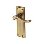 Heritage Brass - Edwardian Door Handle on Plate