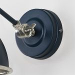 Hammered Nickel Brindley Wall Light in Dusk