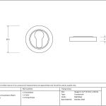 Anvil Round Escutcheon (Plain)