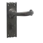 Antique Regal Suite Lever on Back Plate
