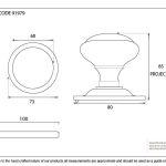 From The Anvil Round Centre Door Knob