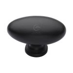 M.Marcus - Matt Black Iron Oval Cabinet Knob