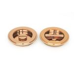 Anvil Art Deco Round Pull - Privacy Set