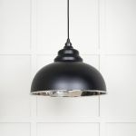 Smooth Nickel Harborne Pendant in Elan Black