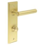Burlington Richmond Door Handles On Back Plate with Turn & Release