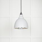 Hammered Nickel Brindley Pendant in Flock