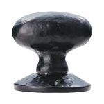 Black Antique Oval Mortice Knob