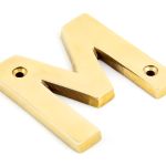 From the Anvil Polished Brass Letter