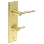 Burlington Knightsbridge Door Handles On Back Plate with Turn & Release