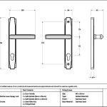 Art Deco Slimline Lever Espag. Lock Set