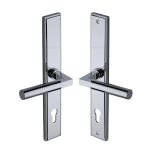 Heritage Brass - Bauhaus LH Door Handle on Plate
