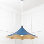 Smooth Brass Flora Pendant in Upstream
