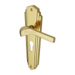 Heritage Brass - Waldorf Door Handle on Plate