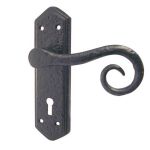 Antique Royal Suite Lever on Back Plate