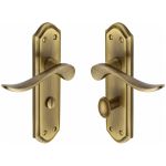 Heritage Brass - Sandown Door Handle on Plate