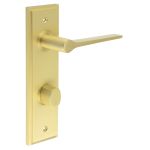 Burlington Knightsbridge Door Handles On Back Plate with Turn & Release