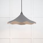 Smooth Nickel Flora Pendant in Bluff