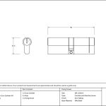 Anvil 5pin Euro Double Cylinder KA